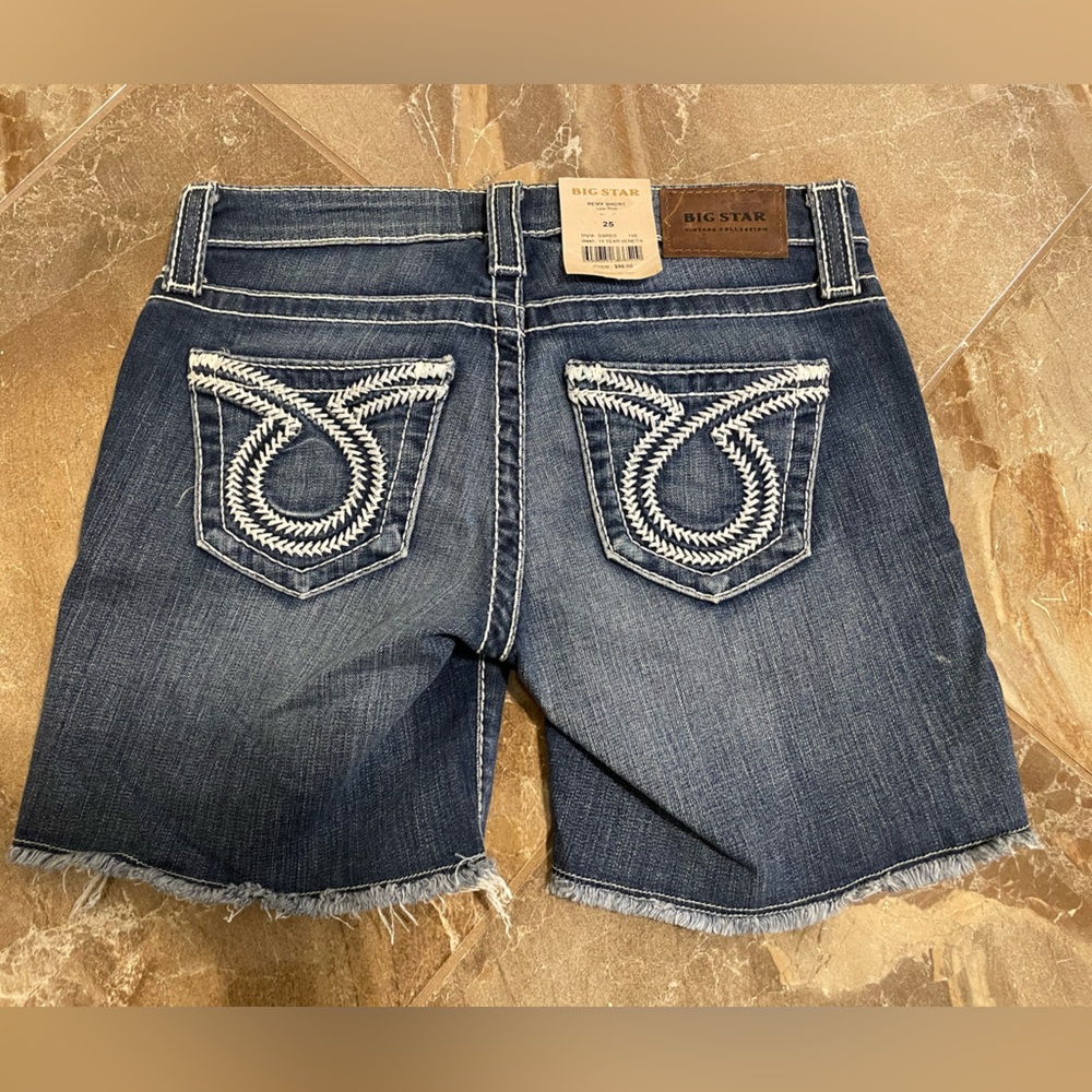 NWT Big Star Remy Shorts low rise jean shorts sz 25